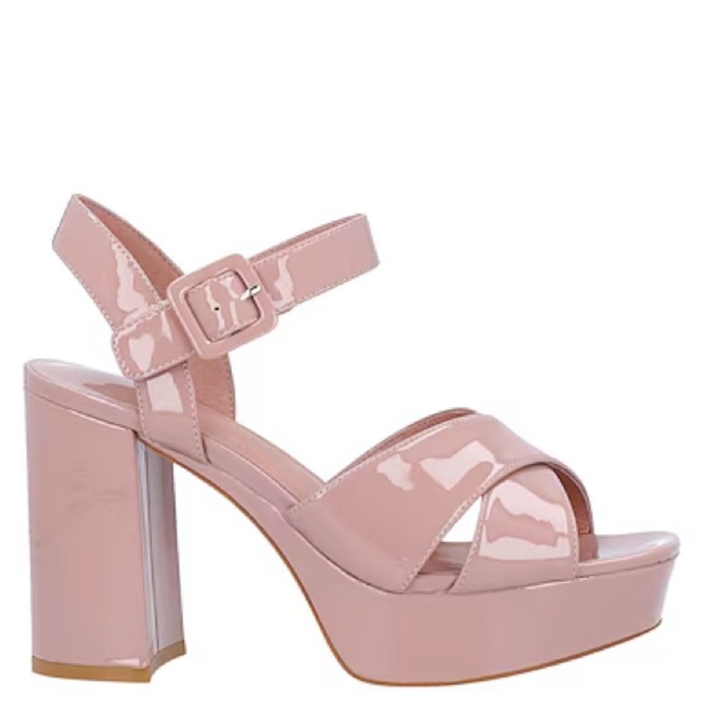 Jeffrey Campbell Amma Patent Pink Platform Sandal